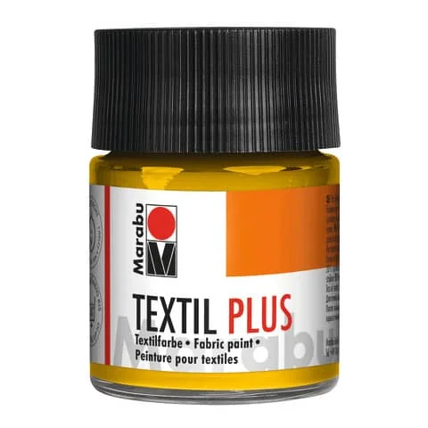 Marabu Stoffmalfarbe Textil plus, 50 ml, mittelgelb 021 (EAN: 4007751055620)