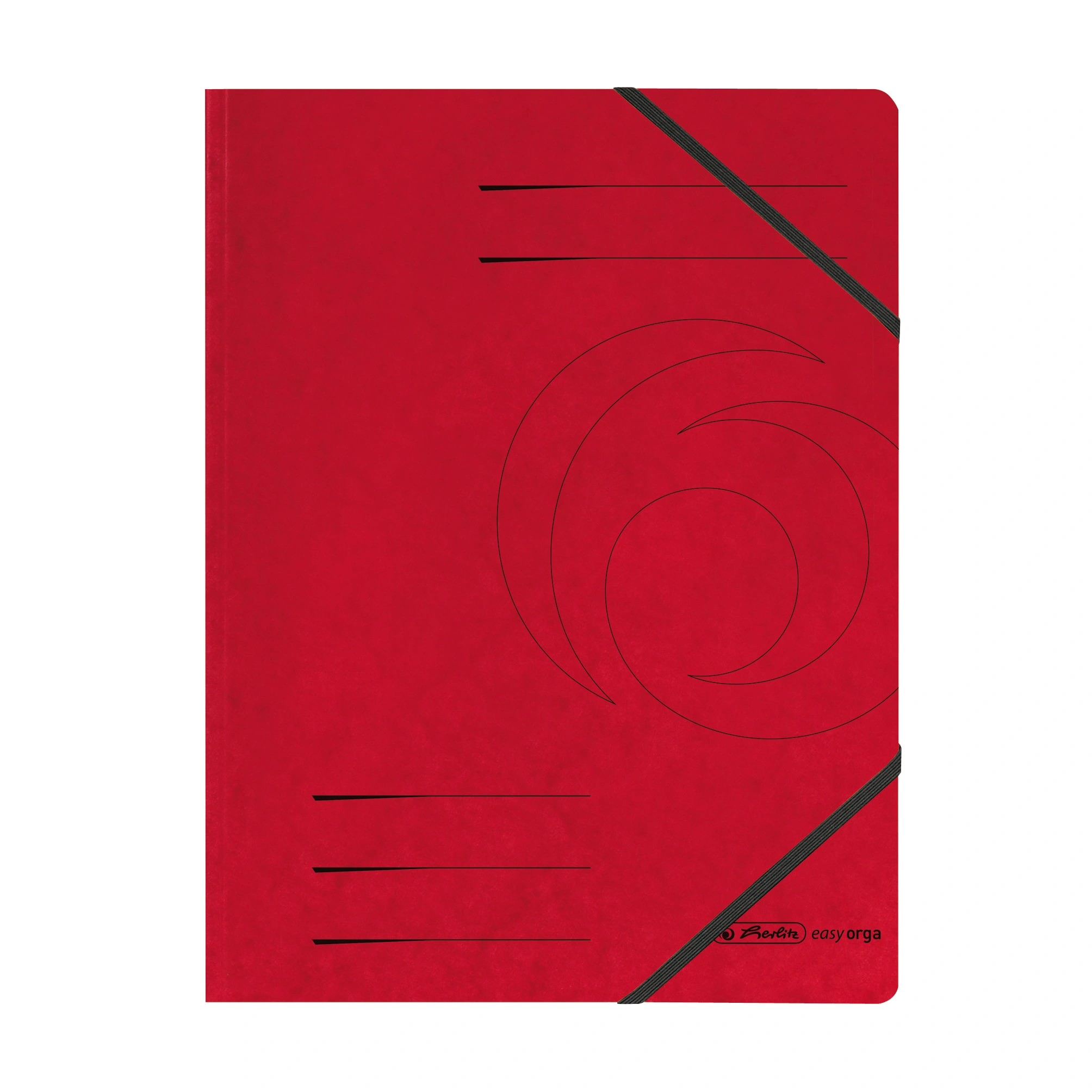 herlitz Eckspannermappe easyorga, A4, Karton, rot (EAN: 4008110095721)