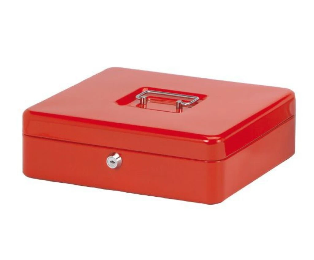 MAUL Geldkassette, rot, Maße: (B)300 x (T)245 x (H)90 mm (EAN: 4002390037693)