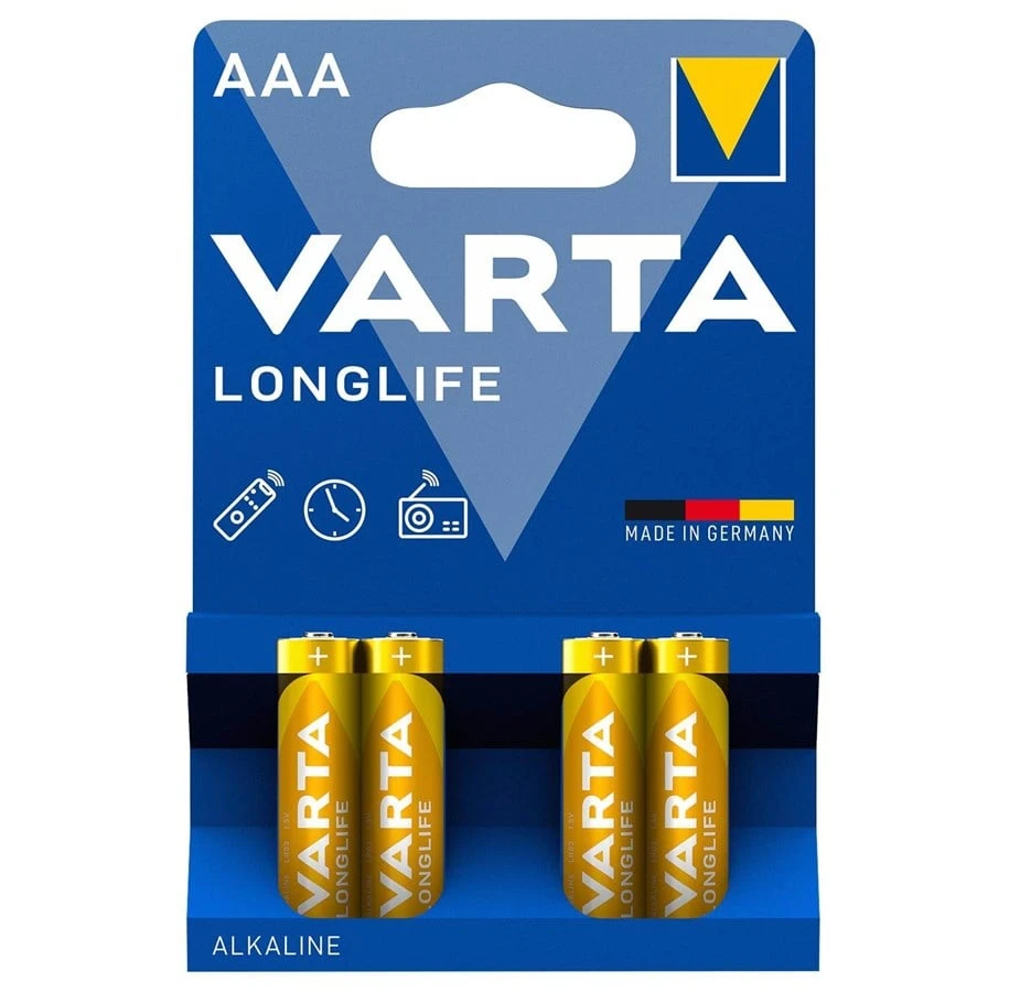 VARTA Alkaline Batterie Longlife, Micro (AAA/LR03) (EAN: 4008496525072)
