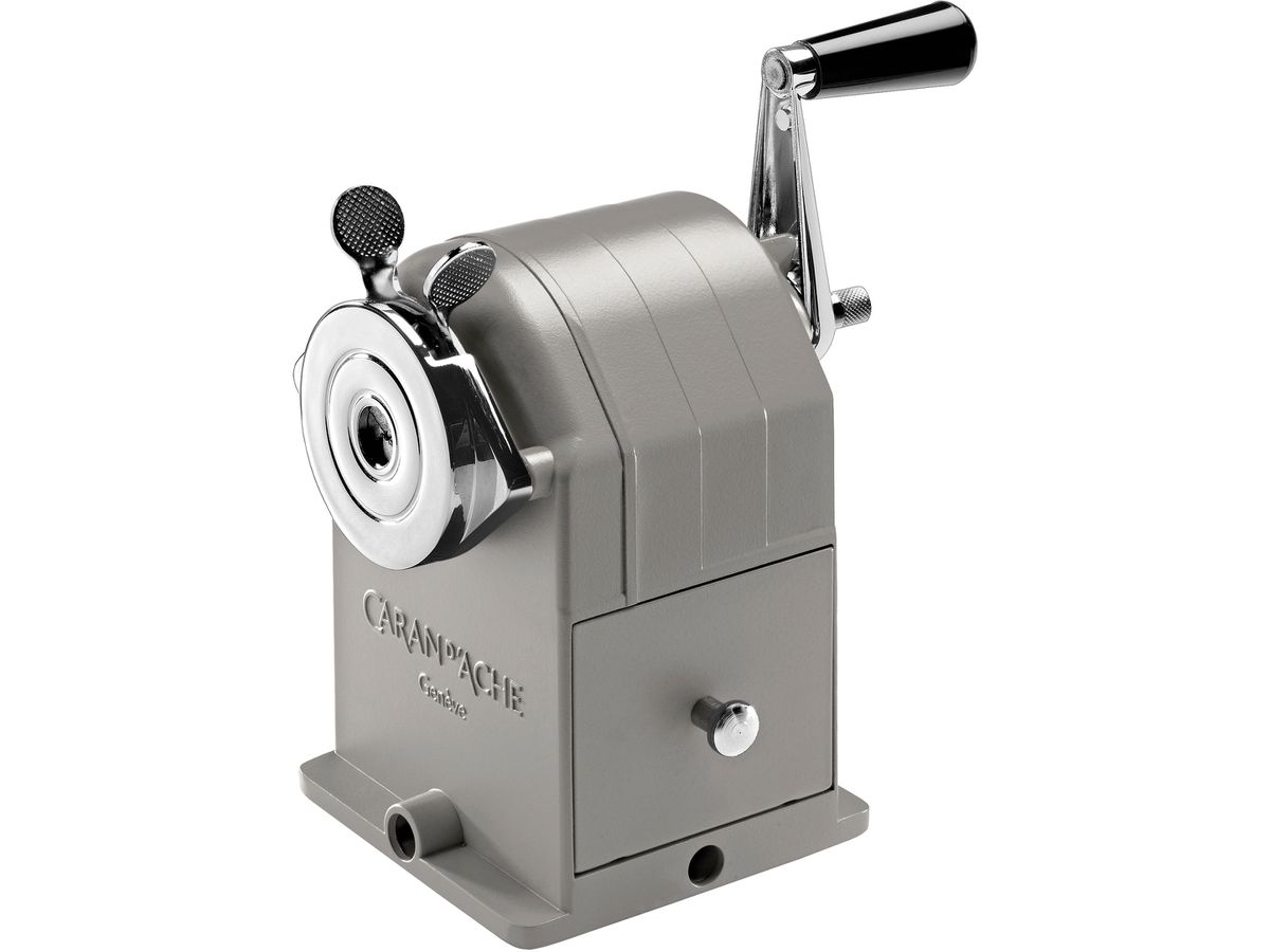 CARAN D'ACHE Spitzmaschine, manuell, 1-Loch, silber (EAN: 7610186800214)