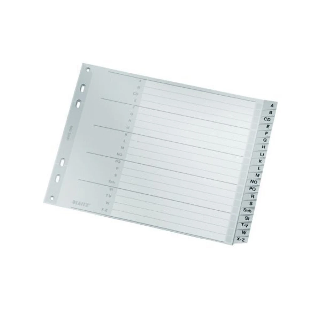 LEITZ Kunststoff-Register, A-Z, Überbreite, halbe Höhe (EAN: 4002432301614)