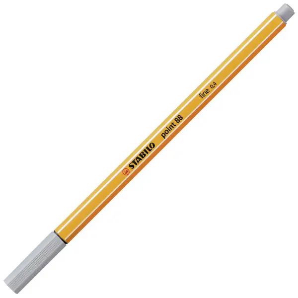STABILO Fineliner point 88, mittelgrau (EAN: 4006381493338)