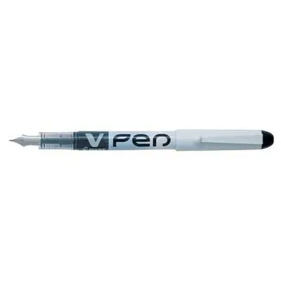 PILOT Einweg-Füllhalter V-Pen, Federbreite: 0,5 mm, schwarz (EAN: 4902505326516)