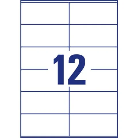 AVERY Zweckform Universal-Etiketten, 105 x 48 mm, weiß (EAN: 4004182433379)