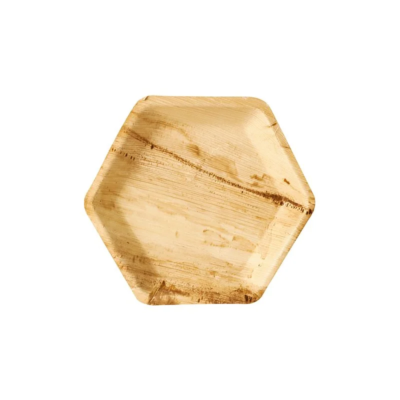 PAPSTAR Palmblatt-Teller "pure" 6-eckig, 235 x 30 mm, 25er (EAN: 4002911855126)