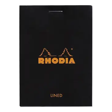 RHODIA Notizblock No. 11, DIN A7, kariert, schwarz (EAN: 3037921120095)