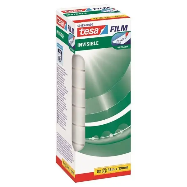 tesa Film, matt-unsichtbar, 19 mm x 33 m, 8er Pack (EAN: 4063565135132)