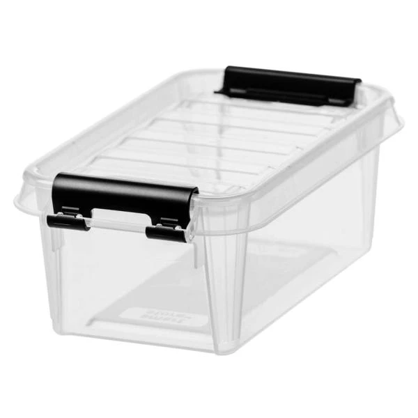 smartstore Aufbewahrungsbox CLASSIC 0,3 L, Clips: schwarz, transparent, Clips schwarz (EAN: 7332462083714)