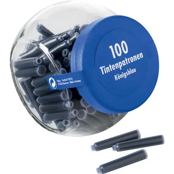 Pelikan Standard-Tintenpatronen im Glas, königsblau, 50er (EAN: 4012700104403)