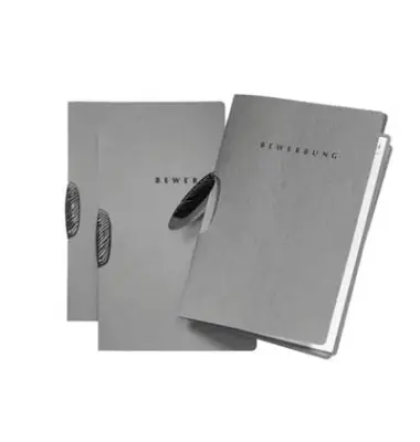 PAGNA Bewerbungsmappe "Swing", DIN A4, aus Karton, grau (EAN: 4013951001169)