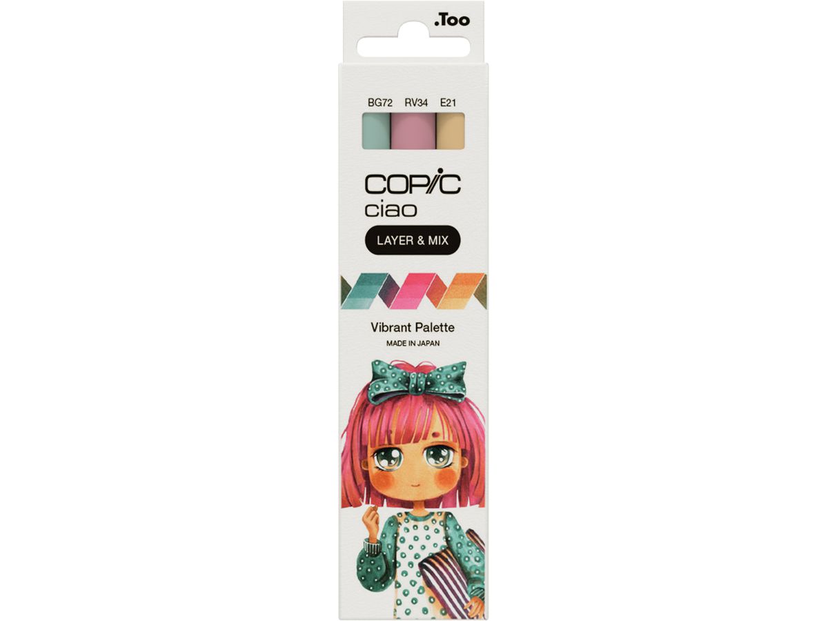 COPIC Marker ciao, 3er Set "Vibrant Palette" (EAN: 4013695266787)