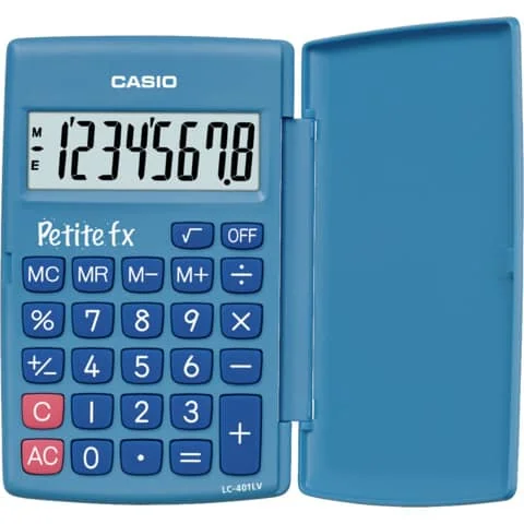 CASIO Taschenrechner LC-401 LV-BU "Petite fx", blau (EAN: 4549526612312)