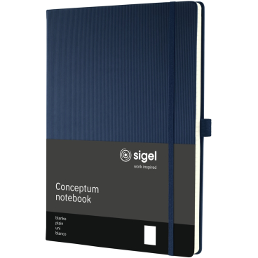 sigel Notizbuch Conceptum, DIN A4, blanko, blau (EAN: 4004360771538)