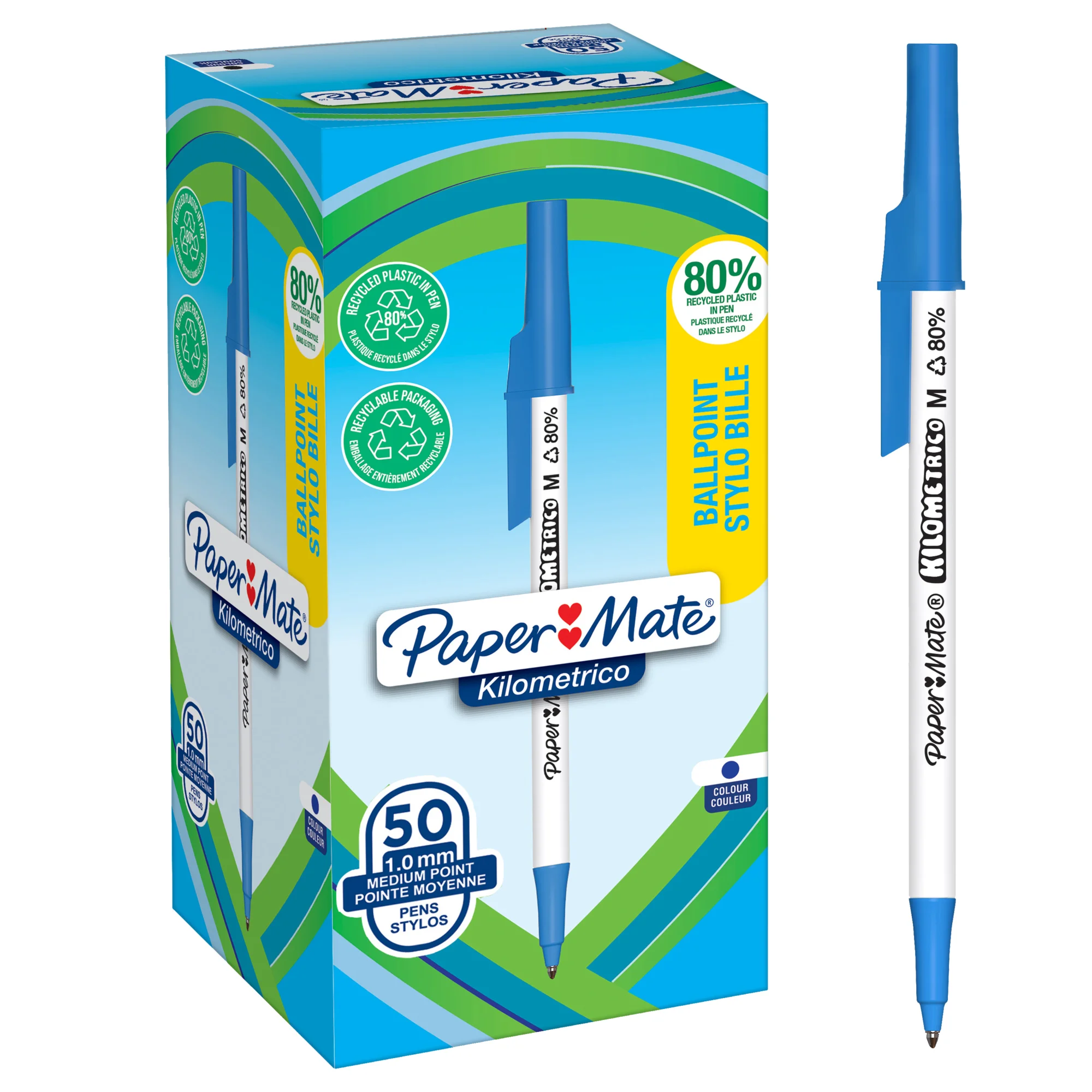 Paper:Mate Kugelschreiber Kilometrico, blau, 50er Box (EAN: 3026981877025)
