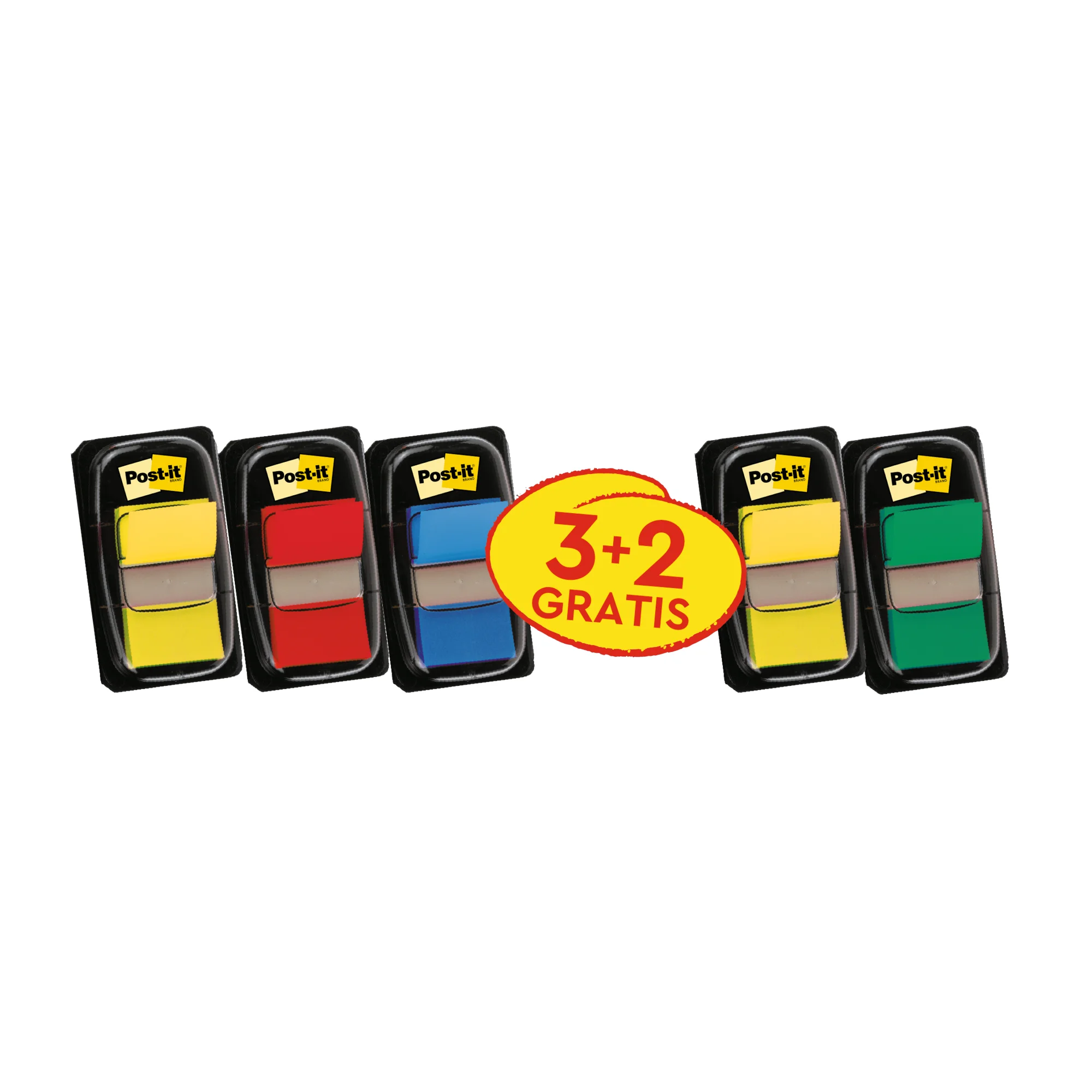 Post-it Haftmarker Index Standard, 25,4 x 43,2 mm, 3+2 (EAN: 5902658115806)
