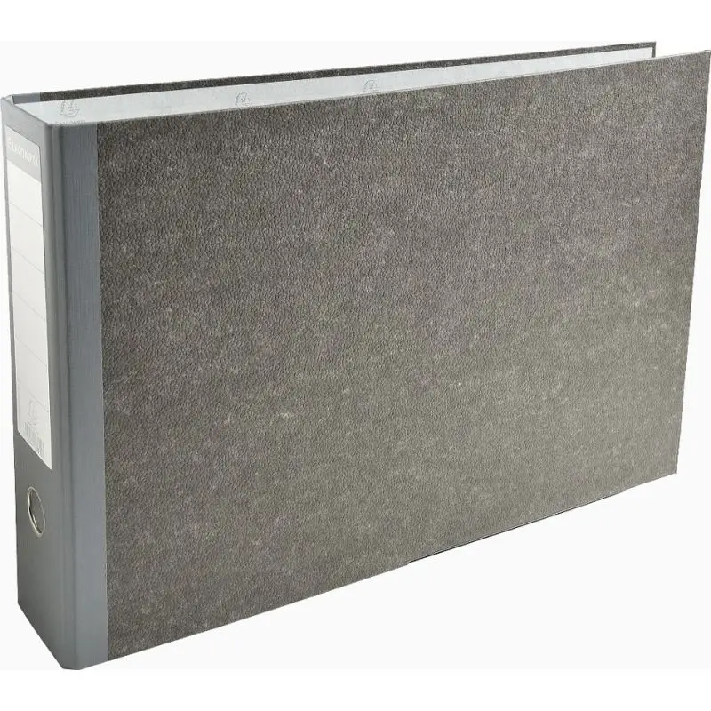 EXACOMPTA Ordner Wolkenmarmor, A3 quer, 80 mm, grau (EAN: 3130630538103)
