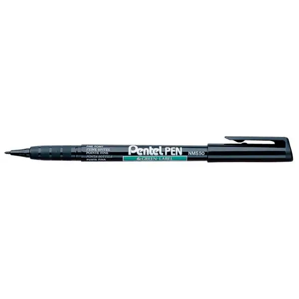 Pentel Permanent-Marker GREEN-LABEL NMS50, schwarz (EAN: 3474370550019)