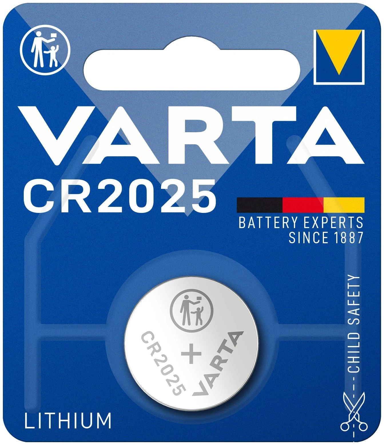 VARTA Lithium Knopfzelle "Professional Electronics", CR2025 (EAN: 4008496276875)