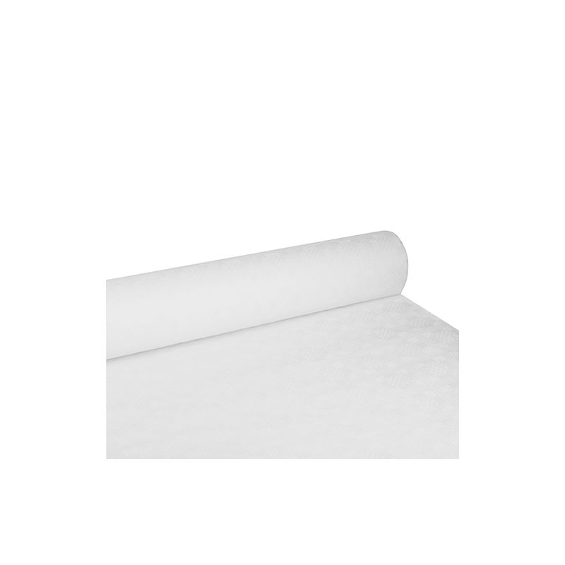 PAPSTAR Damast-Tischdecke, (B)1,2 x (L)100 m, weiß (EAN: 4002911185483)