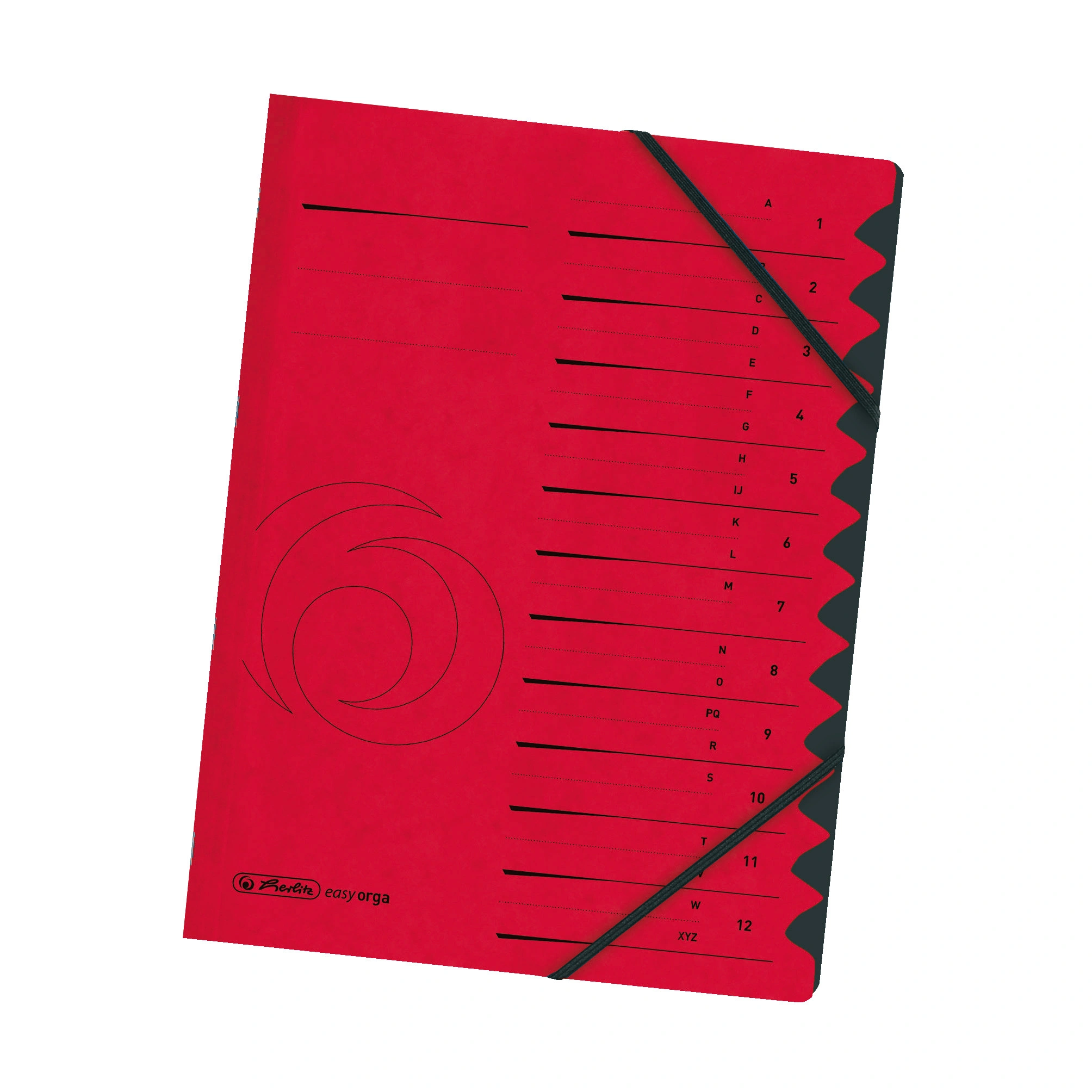 herlitz Ordnungsmappe easyorga, A4, Karton, 12 Fächer, rot (EAN: 4008110314556)