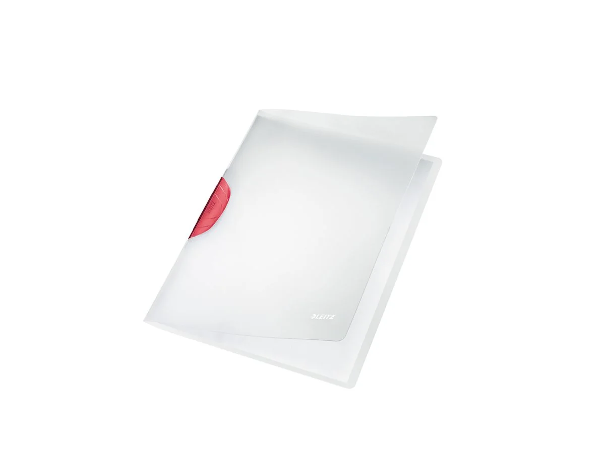 LEITZ Klemmhefter ColorClip Magic, DIN A4, PP, rot-, transluzent farblos (EAN: 4002432355761)