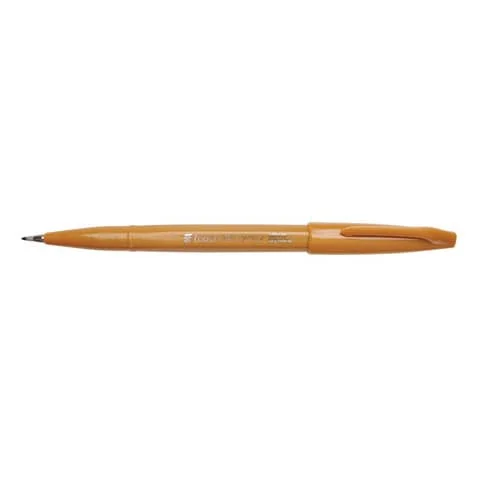PentelArts Faserschreiber Brush Sign Pen SES 15, ocker (EAN: 4902506287168)