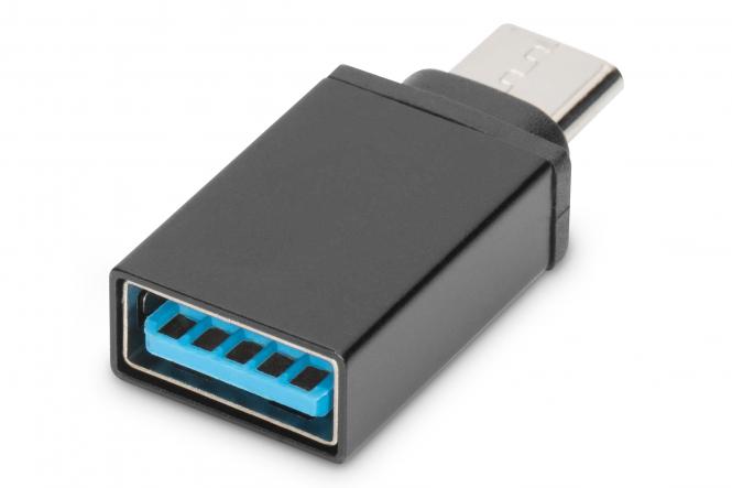 DIGITUS USB Adapter, USB-C - USB-A, schwarz (EAN: 4016032370802)