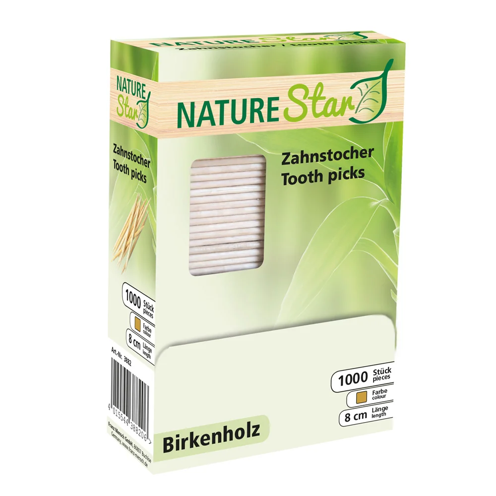 NATURE Star Zahnstocher, aus Holz, lose (EAN: 4015544388206)