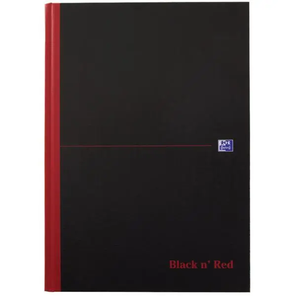 Oxford Black n' Red Notizbuch - gebunden, DIN A4, kariert (EAN: 5904017027669)