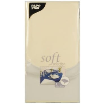 STARPAK Tischdecke "soft selection", gefaltet, creme (EAN: 4002911823071)