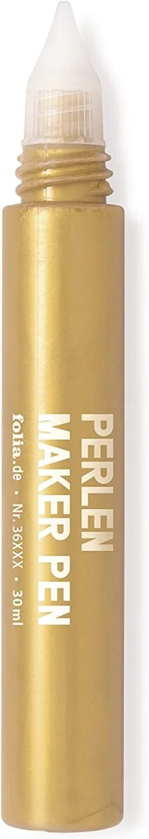 folia Perlenfarbe Perlen maker Pen, farbig sortiert, weiß, rosé, flieder, silber, hellblau und gold (EAN: 4001868128130)