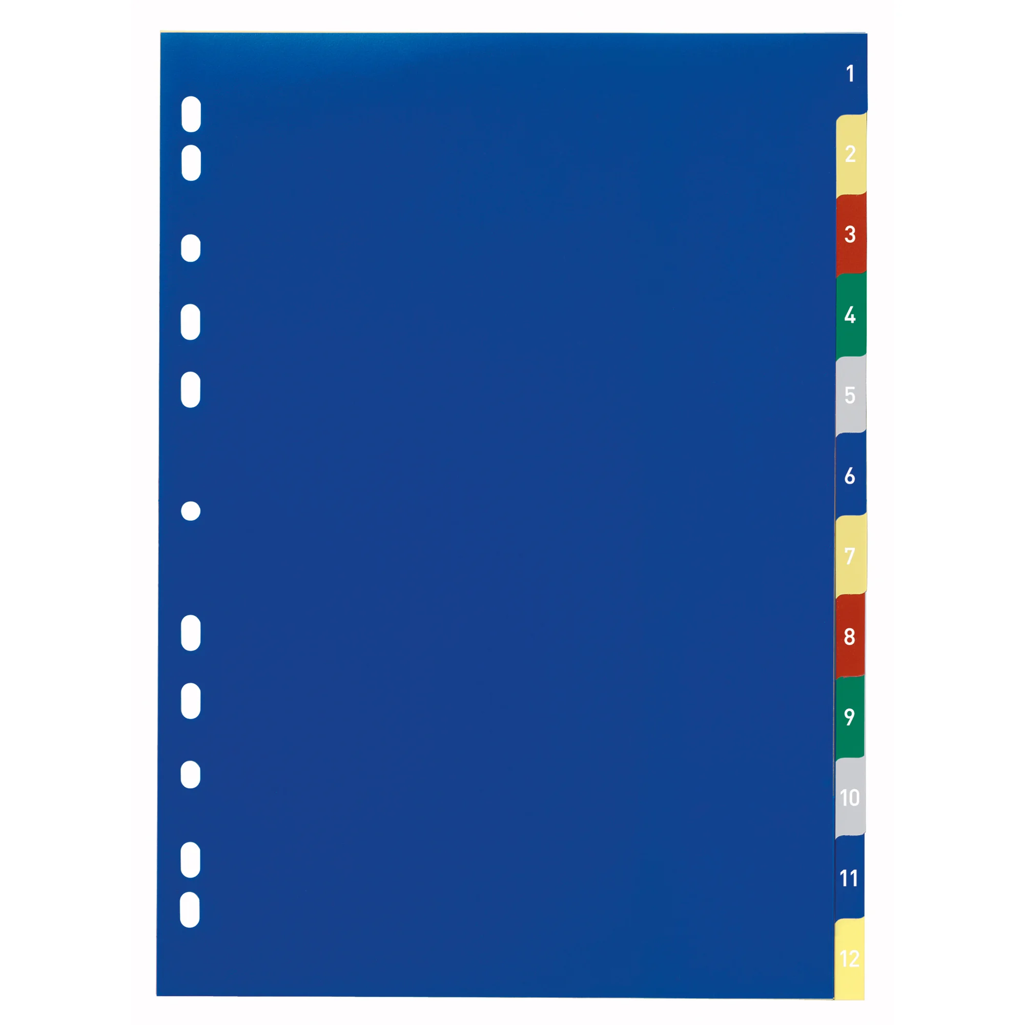 DURABLE Kunststoff-Register, Zahlen, A4, 12-teilig, 1 - 12 (EAN: 4005546600277)