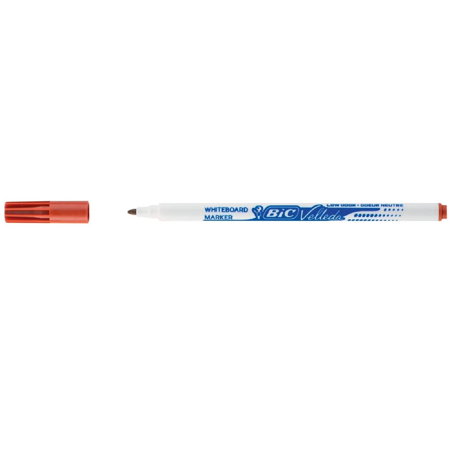 BIC Whiteboard-Marker Velleda 1721, Rundspitze, rot (EAN: 3086123154513)