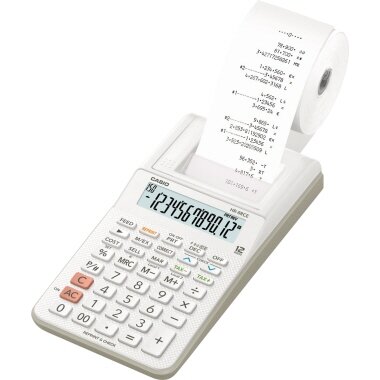 CASIO druckender Tischrechner Modell HR-8 RCE-WE, weiß (EAN: 4549526612671)