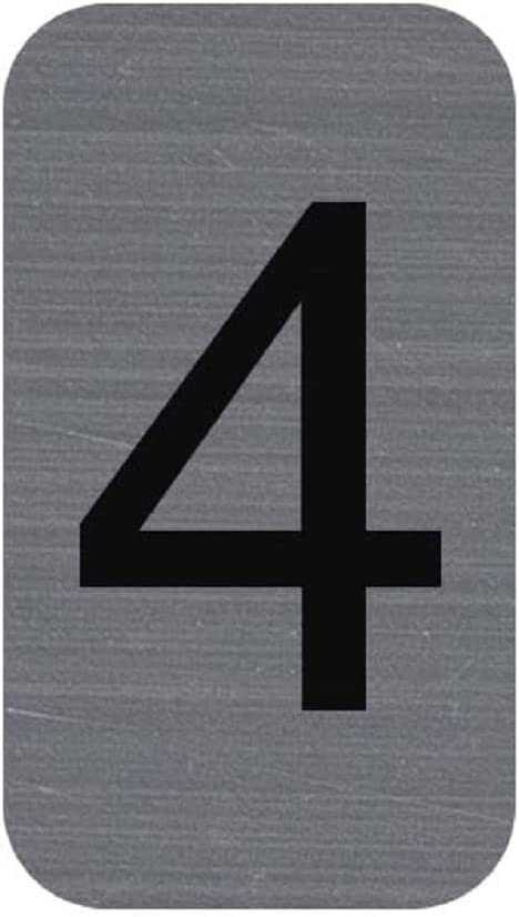 EXACOMPTA Selbstklebeschild Zahl "4", 25 x 44 mm (EAN: 3130630671848)