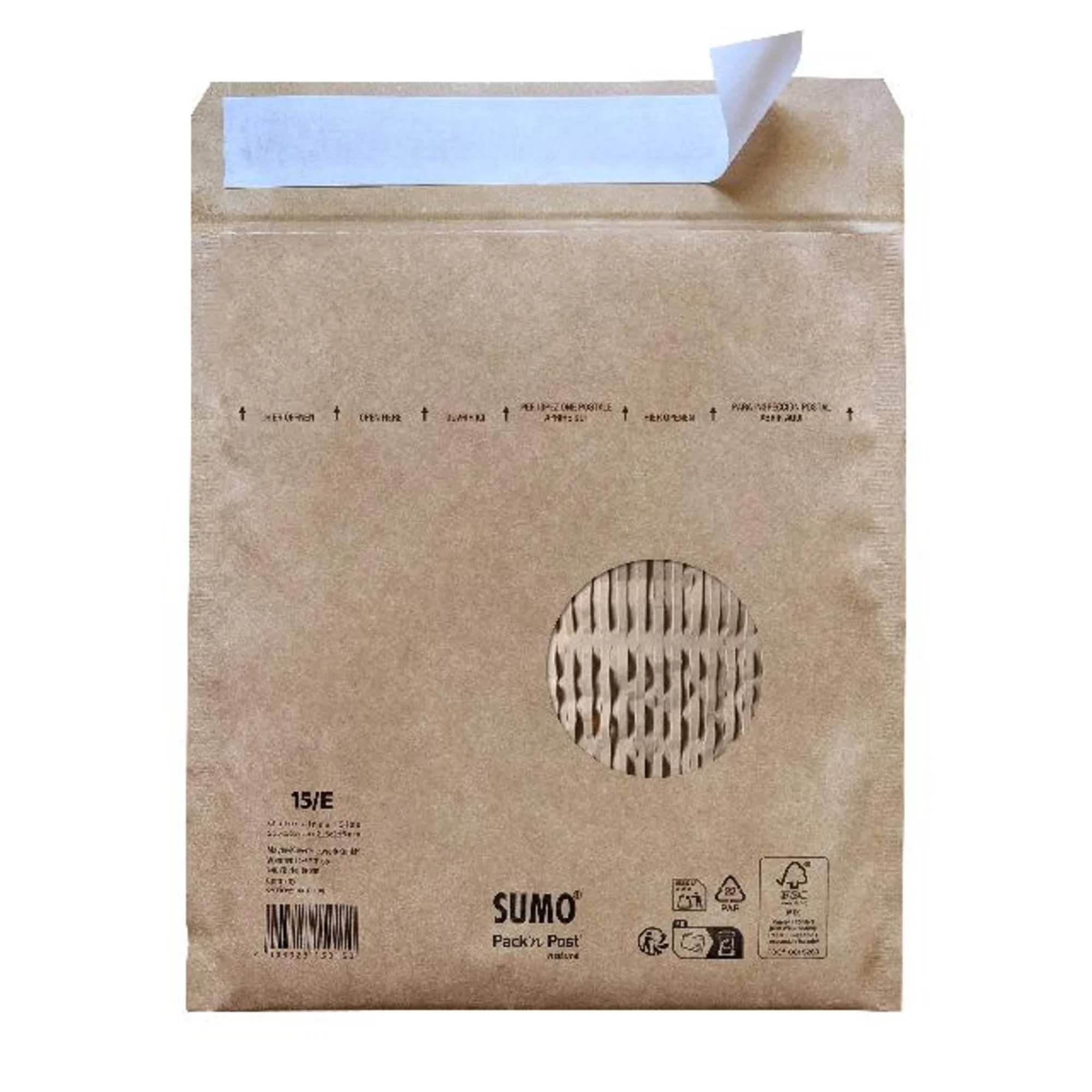 MAILmedia Papierpolster-Versandtasche SUMO, Typ E, braun (EAN: 4003928013356)