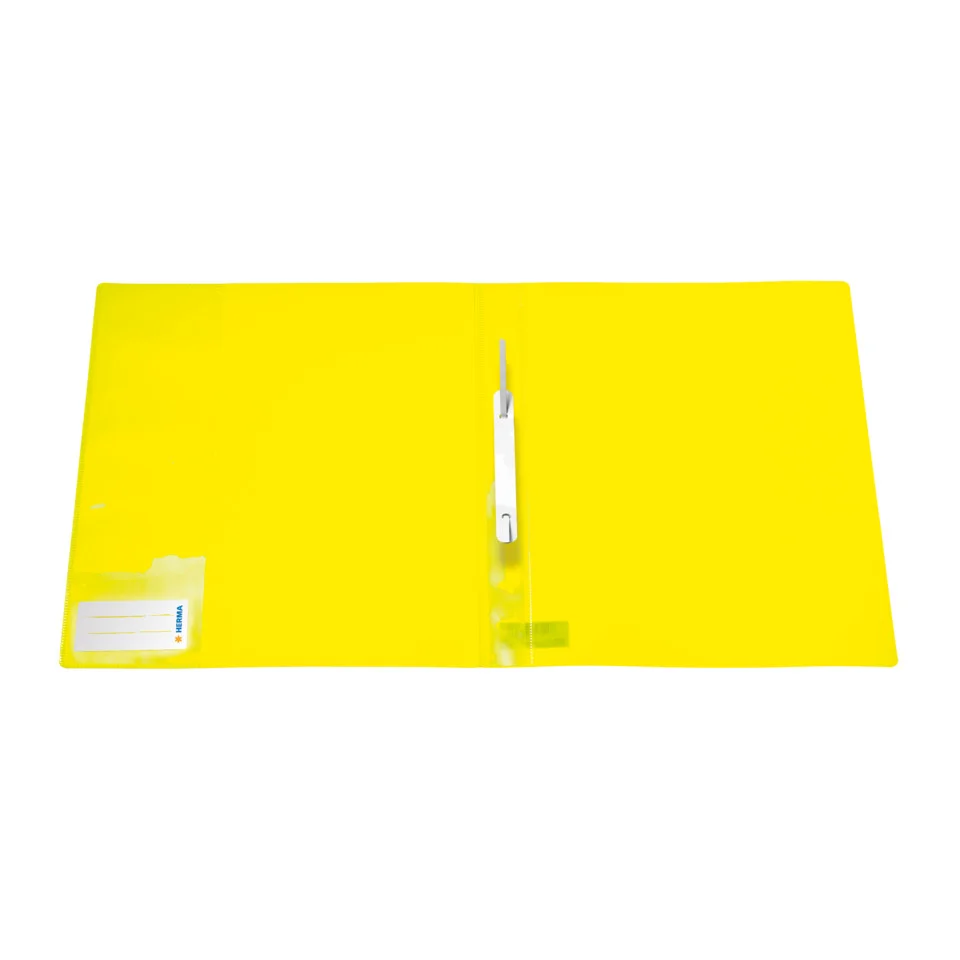 HERMA Schnellhefter, aus PP, DIN A4, neon-gelb (EAN: 4008705196369)