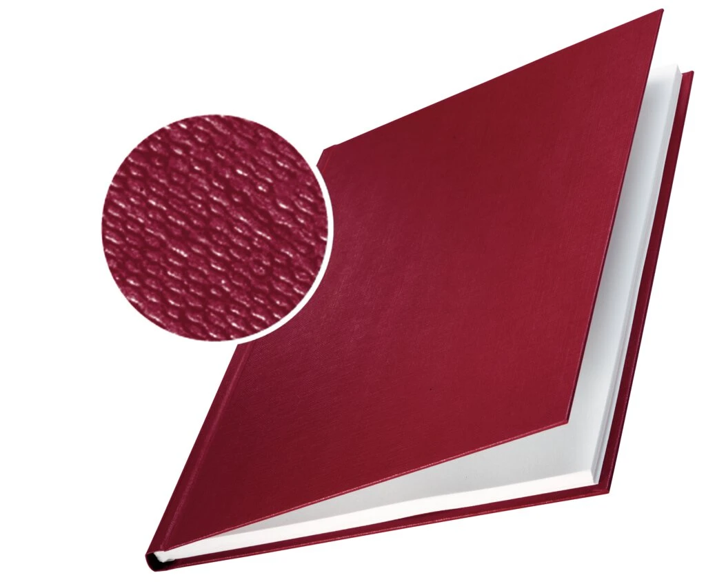 LEITZ Buchbindemappe impressBind, A4, 7 mm, bordeaux, Hard (EAN: 4002432373468)