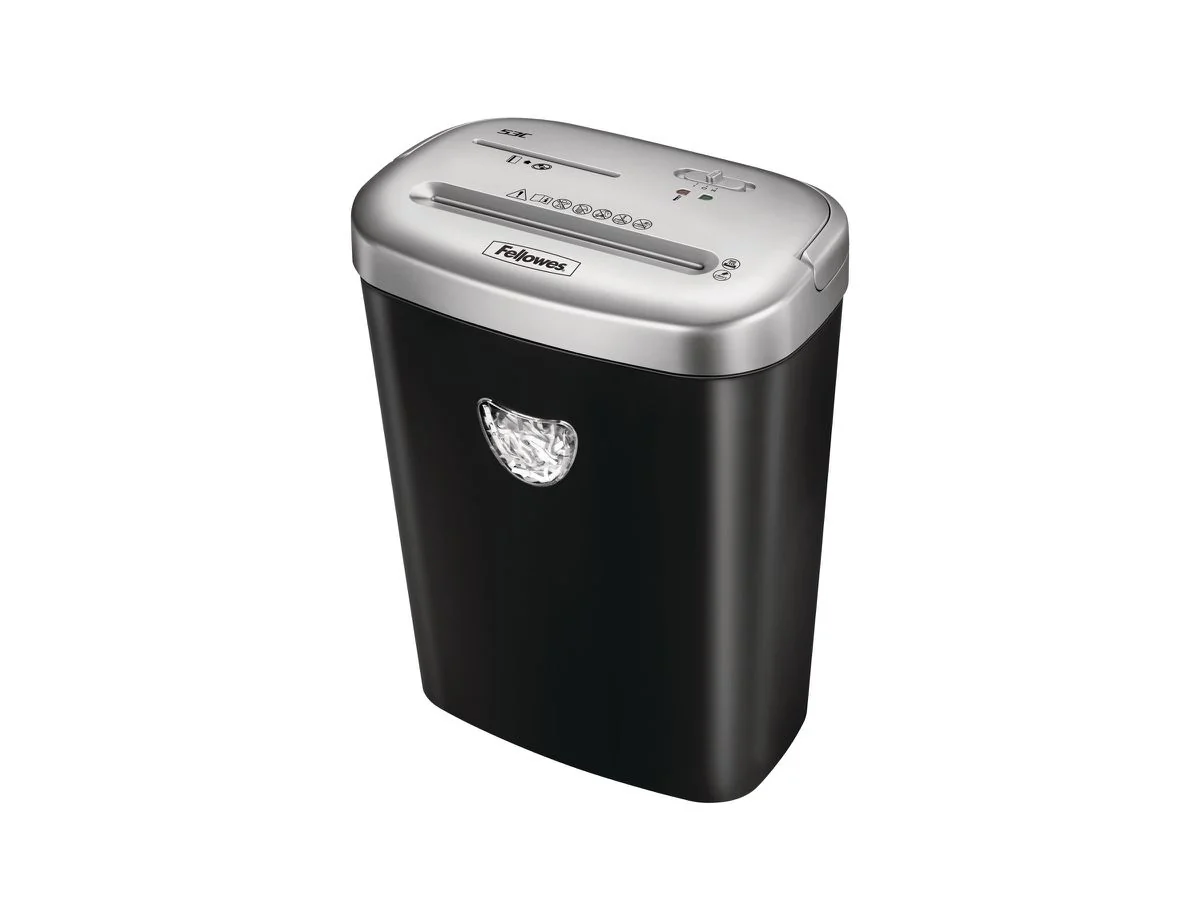 Fellowes Aktenvernichter Powershred 53C, schwarz, Partikel (EAN: 0043859646906)