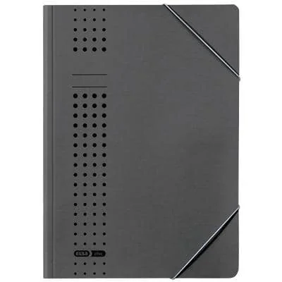 ELBA Eckspannermappe chic aus Karton, A4, anthrazit (EAN: 4002030047822)