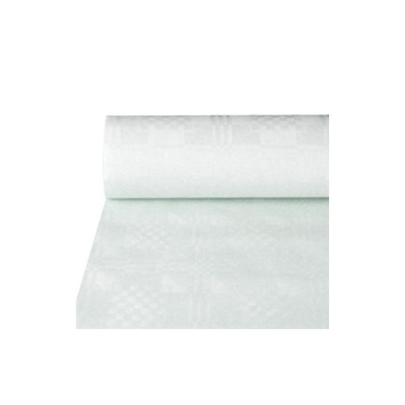 PAPSTAR Damast-Tischdecke, (B)1,0 x (L)50 m, weiß (EAN: 4002911322901)