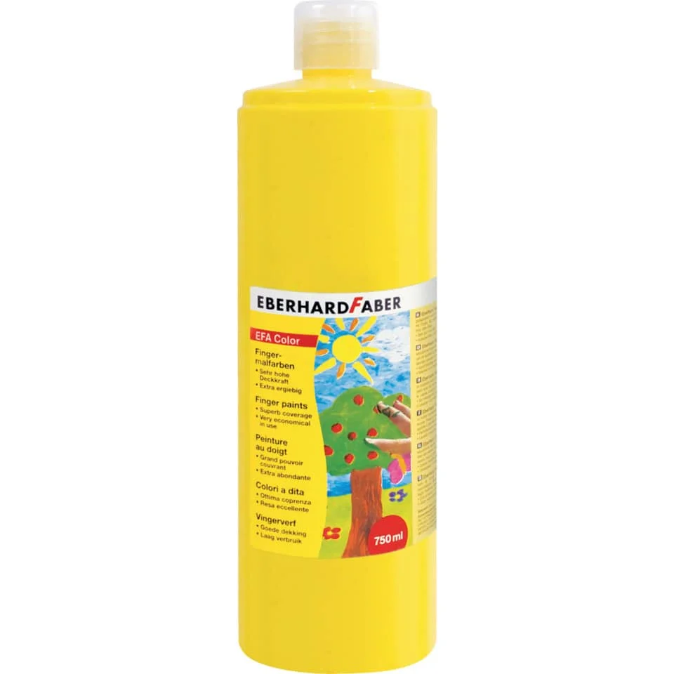 EBERHARD FABER Fingerfarbe EFA Color, kadminumgelb, 750 ml (EAN: 4087205789073)