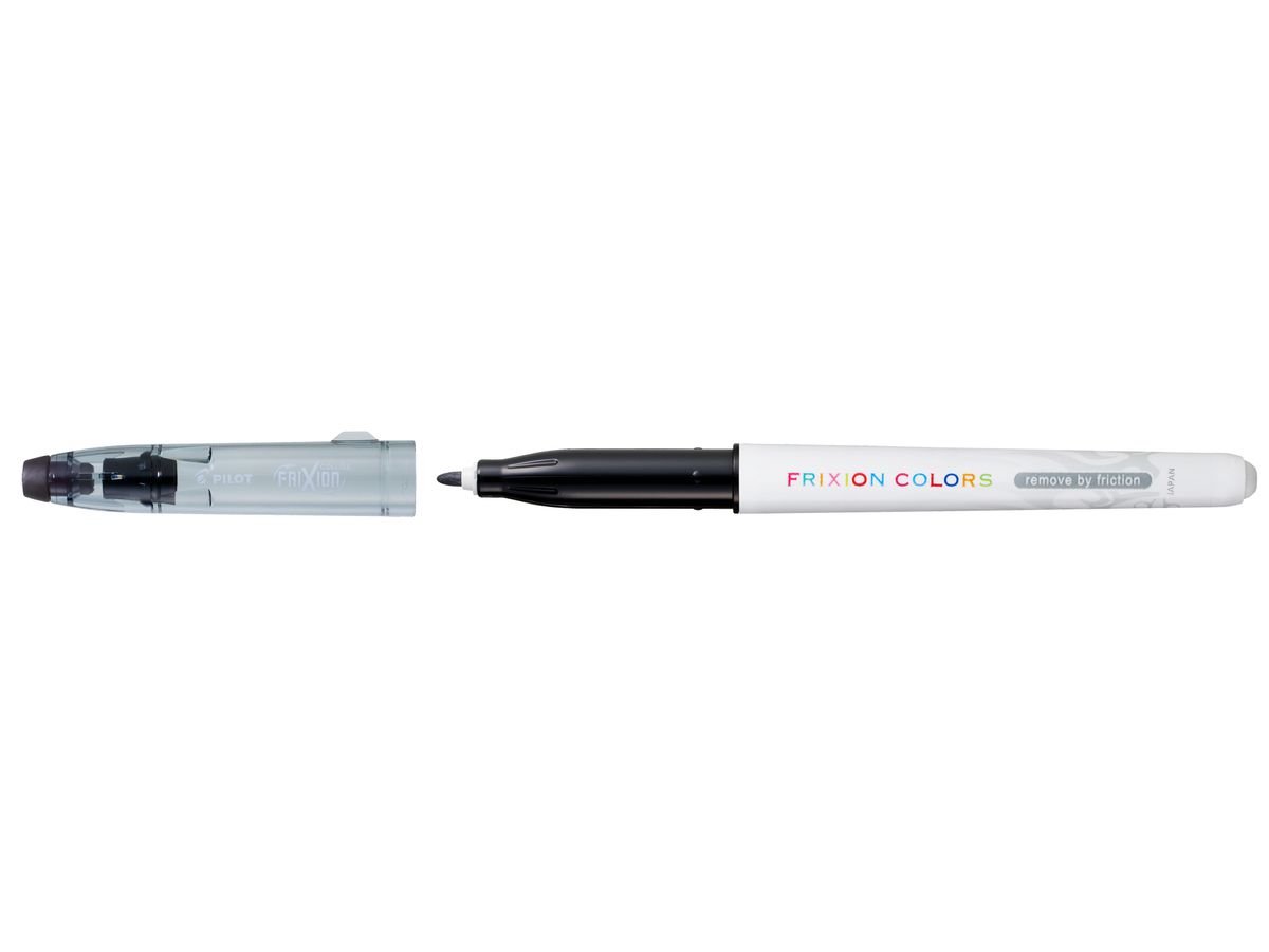 PILOT Radierbarer Fasermaler FRIXION COLORS, schwarz (EAN: 4902505423611)