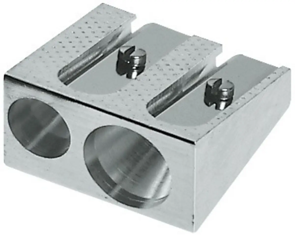 FABER-CASTELL Doppel-Spitzer aus Metall, silber (EAN: 4005401834007)