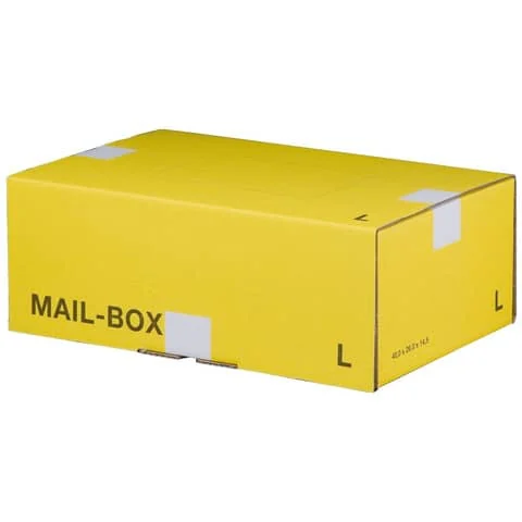 SMARTBOXPRO Paket-Versandkarton MAIL BOX, Größe: L, gelb (EAN: 4250414104344)