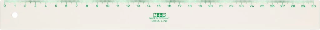 M+R Lineal "Green Line", 300 mm, aus Bio-Werkstoff, natur (EAN: 4004627113088)