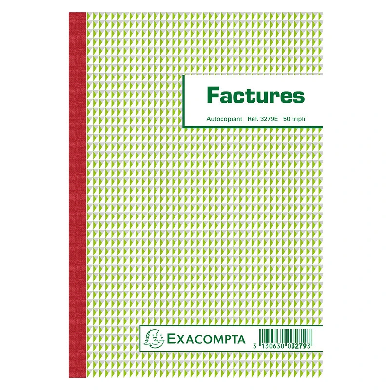 EXACOMPTA Manifold "Factures", 210 x 148 mm, tripli (EAN: 3130630032793)