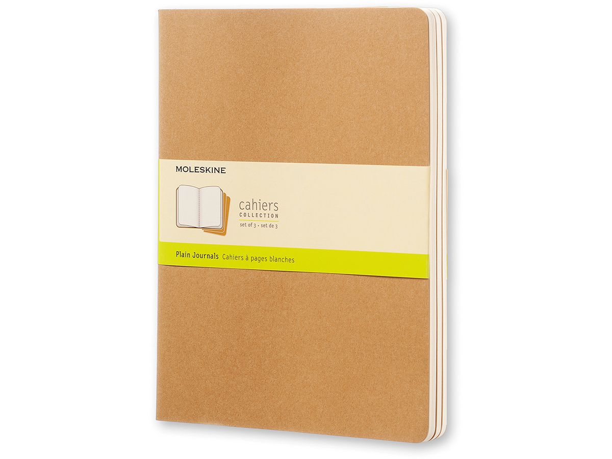 MOLESKINE Notizheft Cahier XL, blanko, Karton, braun (EAN: 9788883705069)