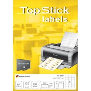 TOP STICK Universal-Etiketten, 210 x 99 mm, weiß (EAN: 4023145087718)